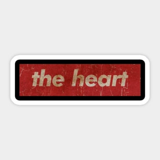 THE HEART - SIMPLE RED VINTAGE Sticker